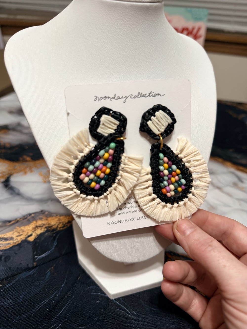 Noonday Collection Gulal earrings NWT!